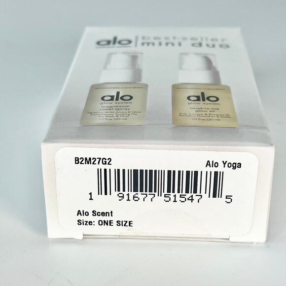 Alo Yoga Mini Glow Duo Magnesium Reset + Head-to-Toe Glow Oil Travel 2x .7oz NWT - Picture 6 of 6